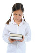 Little girl  holding her book