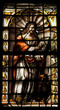 Saint James (Jacob) - stained glass in Saint Sulpice, Paris Saint James (Jacob) - stained glass in Saint Sulpice, Paris