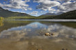 Clouds above lake. Clouds above lake.