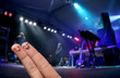 Finger Hug at an open-air live concert Finger Hug at an open-air live concert