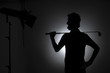 Golfer´s silhouette