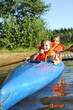 Sisters in kayak
