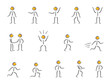 People figures scribble People figures scribble