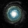 spiral galaxy in deep outer space