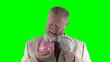 Mann mit Sparschwein und Dollars