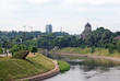 View of the river Neris in Vilnius, Lithuania