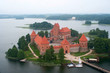 Photo: Birdseye view of the Trakai castle, Lithuania Birdseye view of the Trakai castle, Lithuania