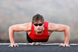 exercise man training push ups