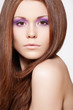 Beautiful model with shiny and healthy hair, straight hairstyle Beautiful model with shiny and healthy hair, straight hairstyle