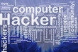 Computer hacker background concept