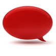 3d bubble talk, on white background 3d bubble talk, on white background