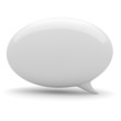 3d bubble talk, on white background 3d bubble talk, on white background