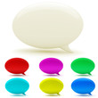 3d bubble talk, on white background 3d bubble talk, on white background