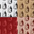 seamless patterns with old bottles