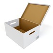 3d empty open blank cardboard box 3d empty open blank cardboard box