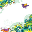 Vector: Abstract floral card (series) 8 Abstract floral card (series) 8