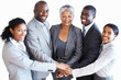 Successful business team showing unity