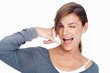 Flirting woman