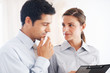 Business people discussing work