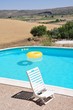 swimming pool in tuscany, Italy