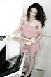 Woman Baking in Kitchen