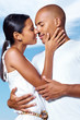 Passionate young couple caught in a romantic moment
