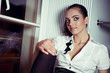 Beautiful ballet dancer relaxing after exercise