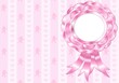 Sfondo Coccarda Fiocco Bimba-Rosette Ribbon Baby Girl-Vector