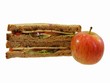 Ploughman Sandwiches and Apple