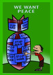 we want peace