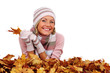 autumn woman in studio