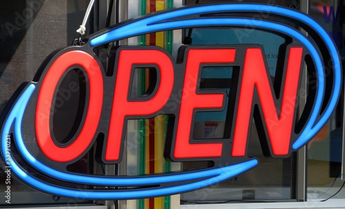 Photo: open sign open sign