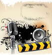 urban music grunge background