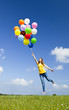 Flying with balloons