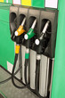 green gas station with nozzles green gas station with nozzles