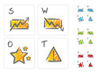 SWOT analysis icons SWOT analysis icons