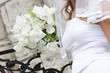 bride holding wedding bouquet
