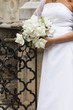 bride holding wedding bouquet