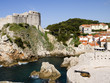 Old Port in the Walled City of Dubrovnic in Croatia Europe