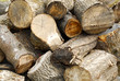 Pile of cut down beams