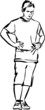 guy in shorts and a T-shirt