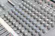 sound mixer with buttons and potentiometers