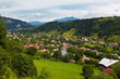 Alpine landscape with houses in Tyrol Alpine landscape with houses in Tyrol