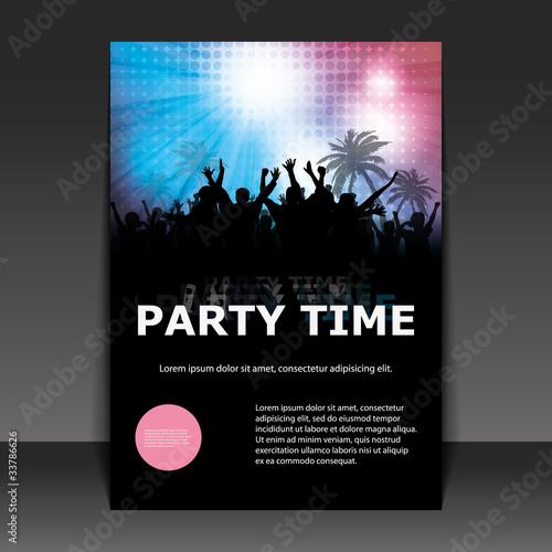 Vektor: Flyer Design - Party Time Flyer Design - Party Time