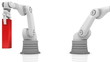 Industrial robotic arms building WIKI word