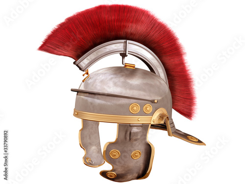 Illustration: Isolated Roman Helmet Isolated Roman Helmet