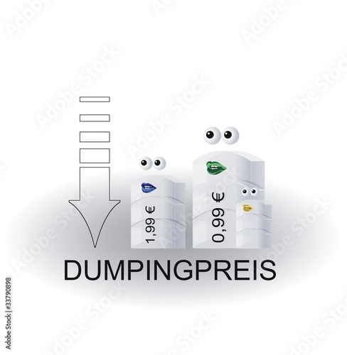 Illustration: Dumpingpreis Dumpingpreis