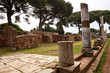 Ancient Roman Street Columns Ostia Antica Rome Italy Ancient Roman Street Columns Ostia Antica Rome Italy