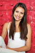 Beautiful young brunette woman