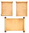 Vector: Set of old paper sheets. Vector illustration. Set of old paper sheets. Vector illustration.